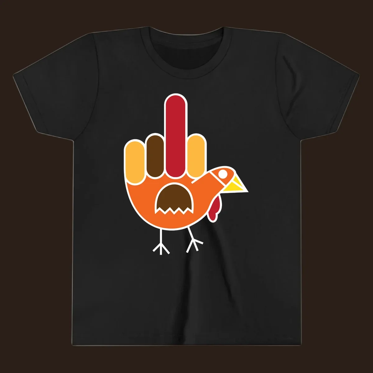 Thanksgiving turkey hand gesture illustration