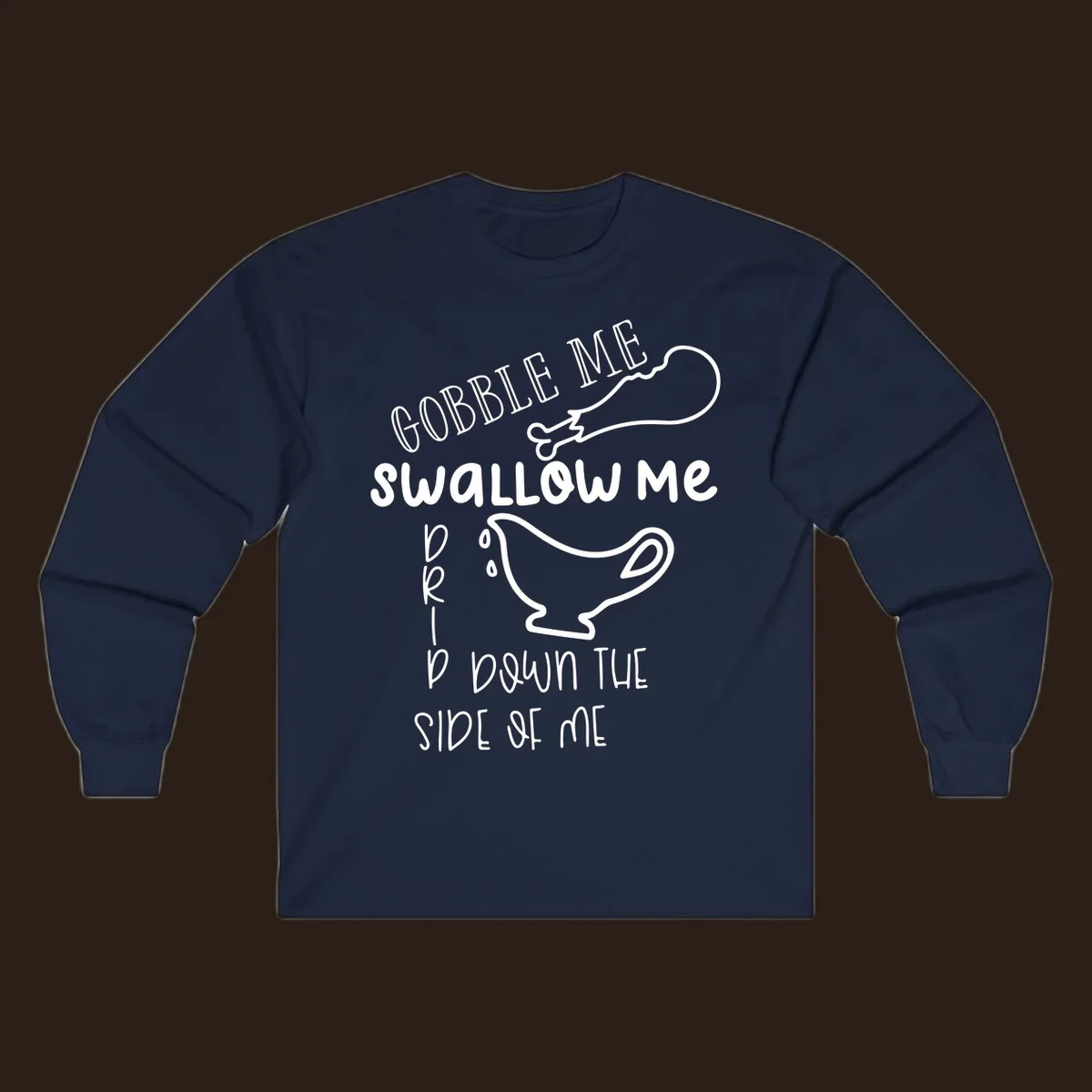 Gravy me down Thanksgiving shirt with turkey leg and gravy boat.
