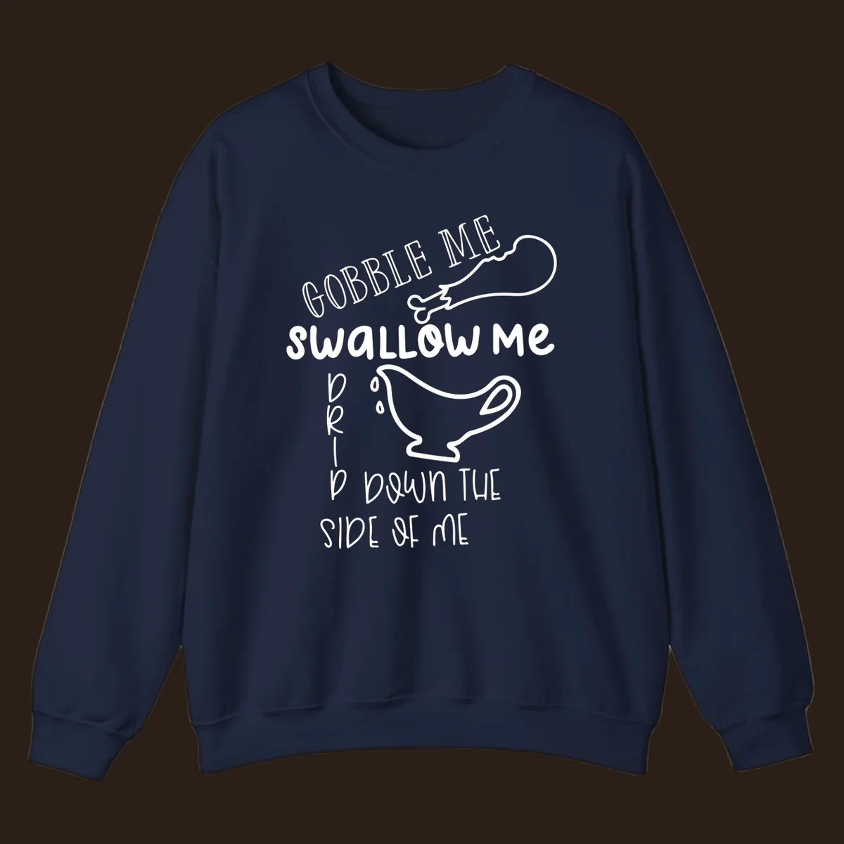 Gravy me down Thanksgiving shirt with turkey leg and gravy boat.