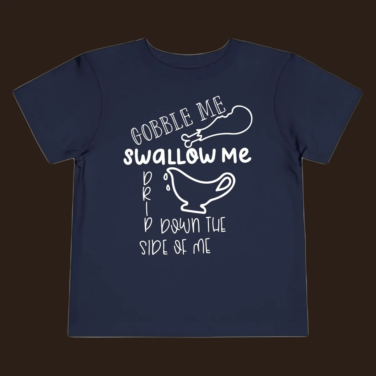Gravy me down Thanksgiving shirt with turkey leg and gravy boat.