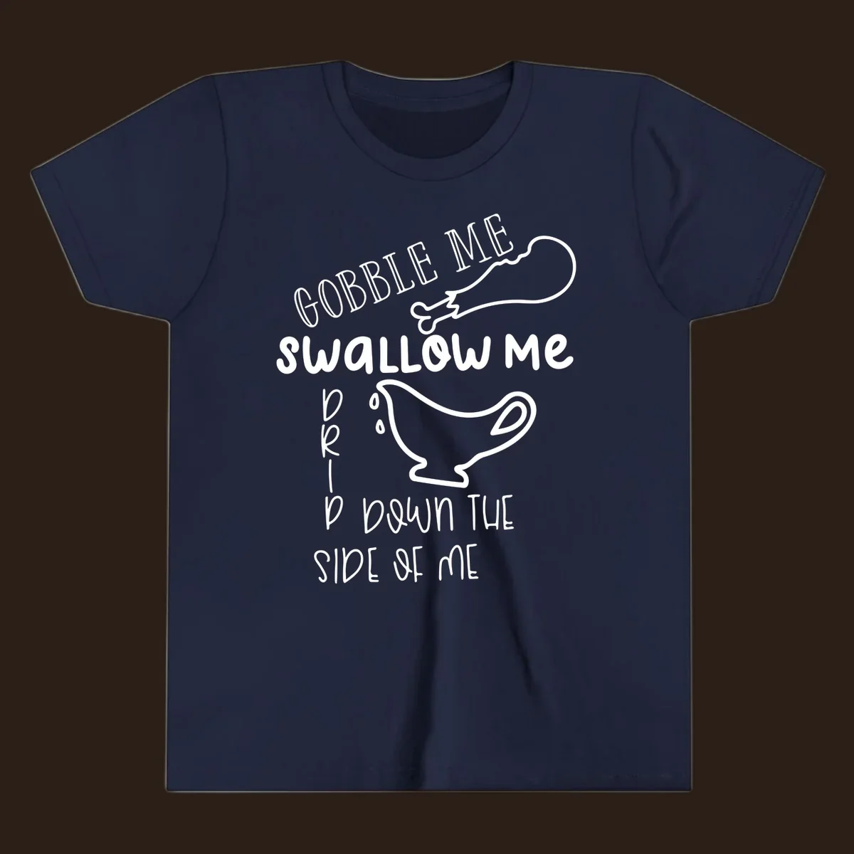 Gravy me down Thanksgiving shirt with turkey leg and gravy boat.
