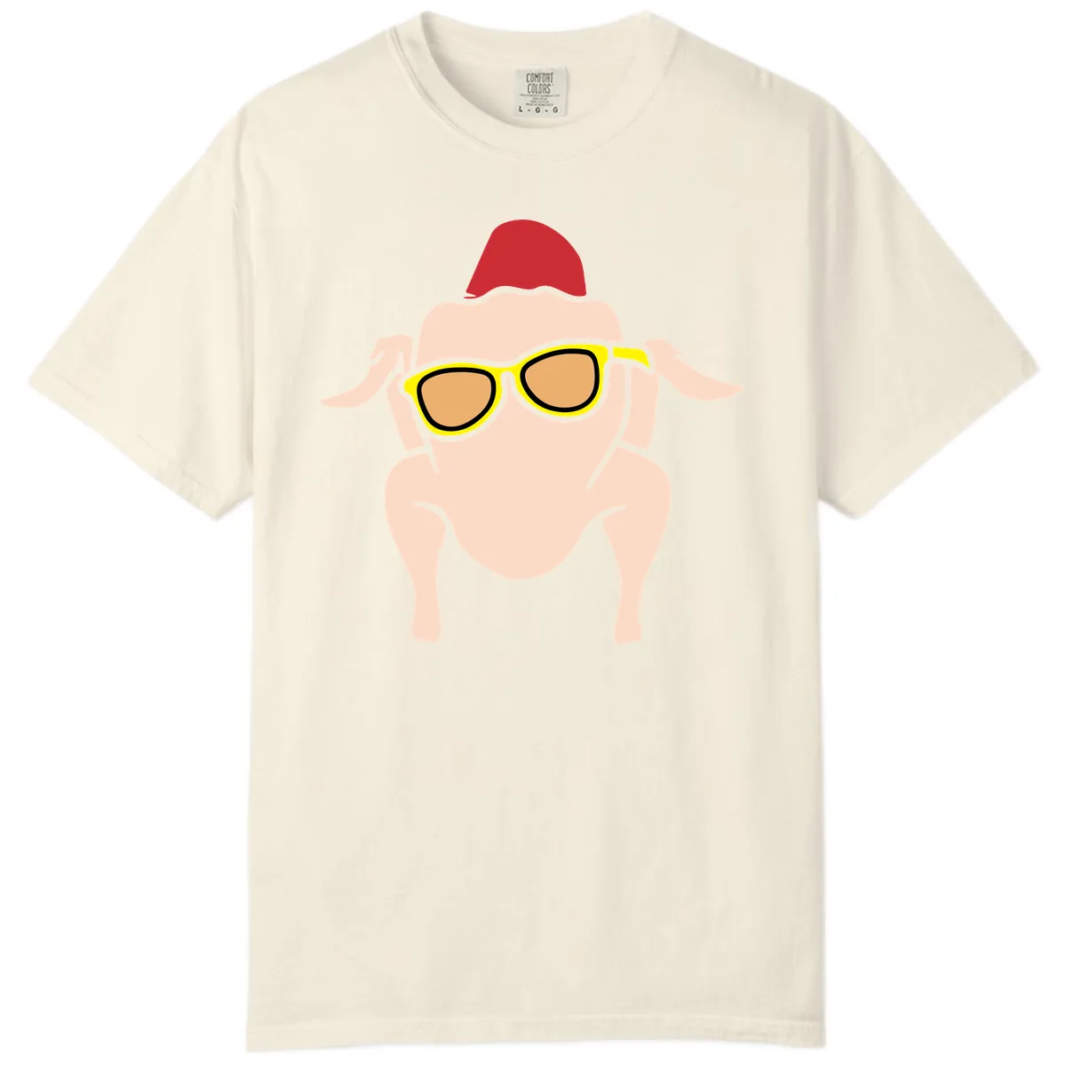 Cool Turkey Wearing Sunglasses Comfort Color in Ivory