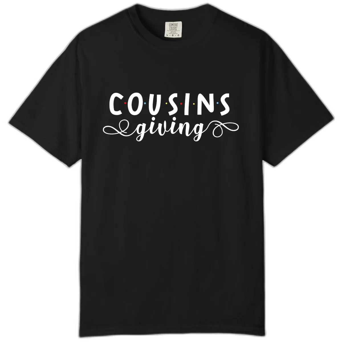 Cousins Giving Family Gathering Comfort Color in Black