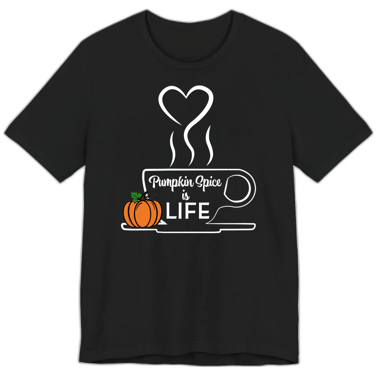 Pumpkin Spice Is Life Coffee Mug Premium T-Shirt in Black