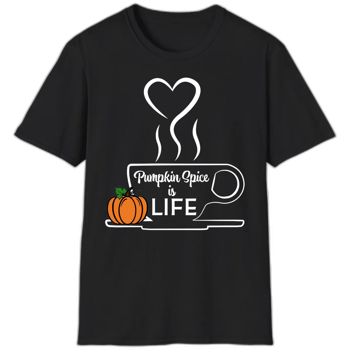Pumpkin Spice Is Life Coffee Mug T-Shirt in Black