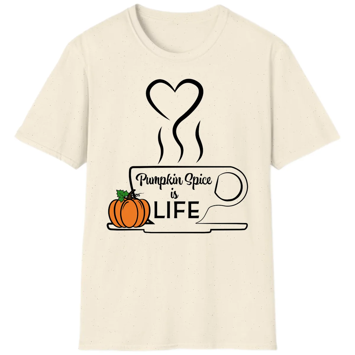 Pumpkin Spice Is Life Coffee Mug T-Shirt in Natural