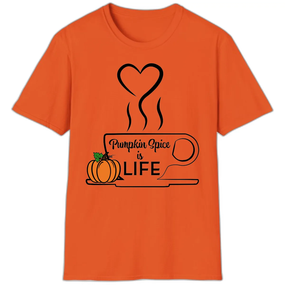 Pumpkin Spice Is Life Coffee Mug T-Shirt in Orange