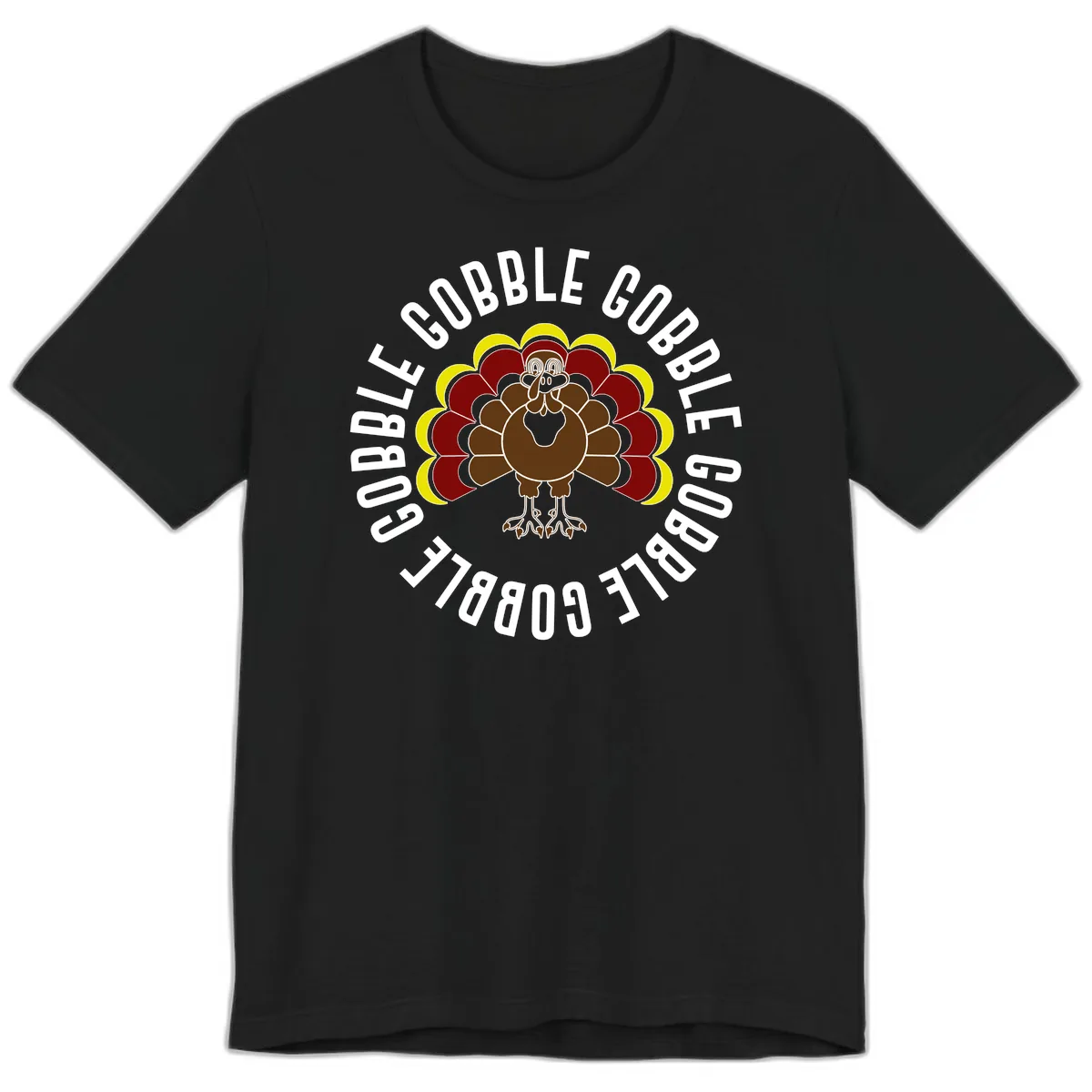 Gobble Gobble Turkey Thanksgiving Premium T-Shirt in Black