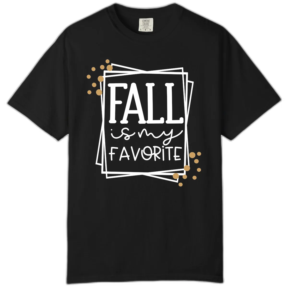 Fall Is My Favorite Typography Design Comfort Color in Black