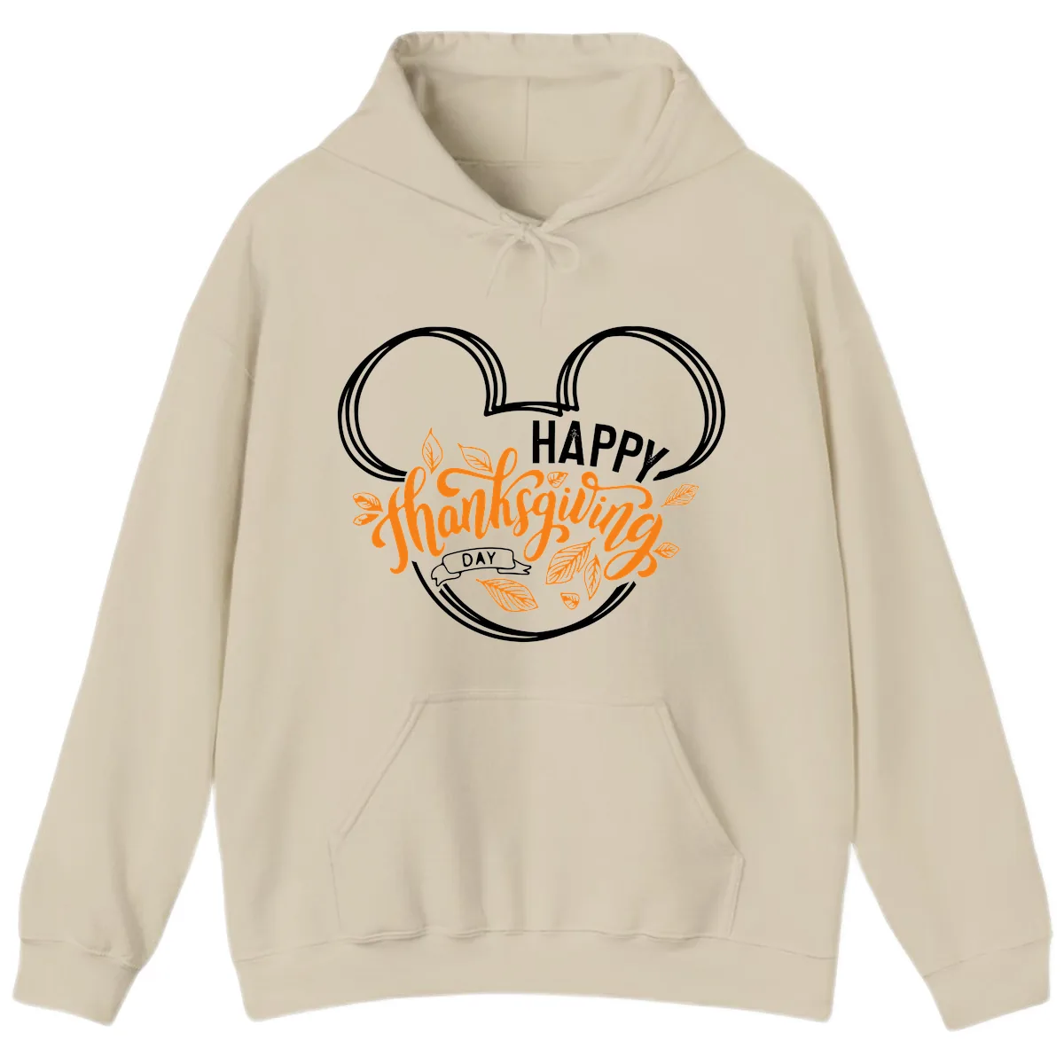 Mickey Ears Thanksgiving Day Celebration Hoodie in Sand