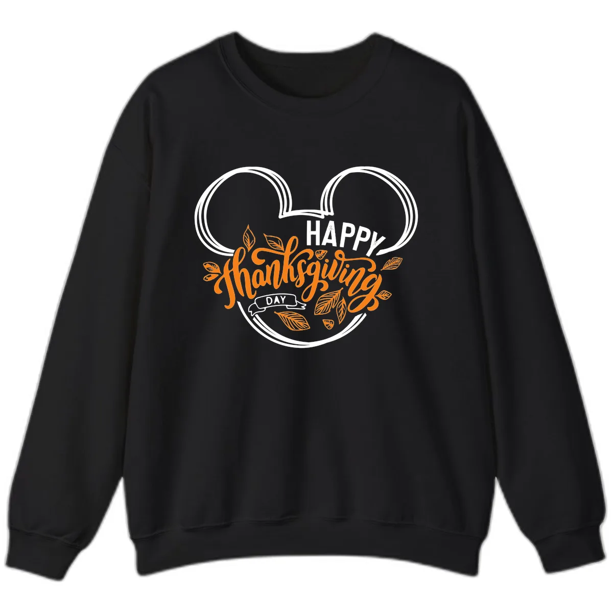 Mickey Ears Thanksgiving Day Celebration Sweatshirt in Black