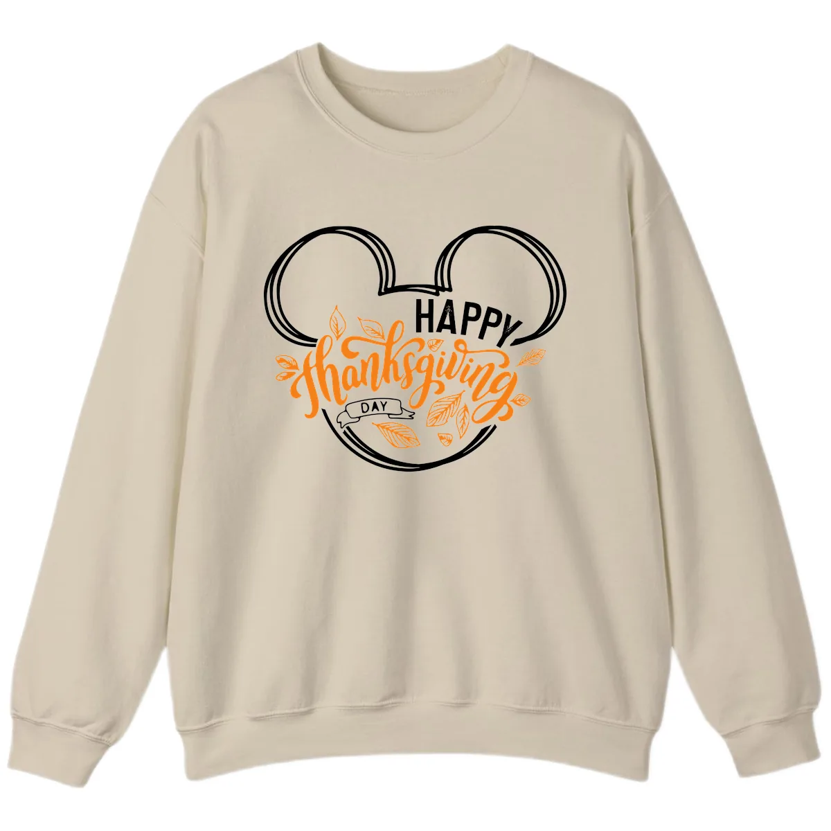Mickey Ears Thanksgiving Day Celebration Sweatshirt in Sand