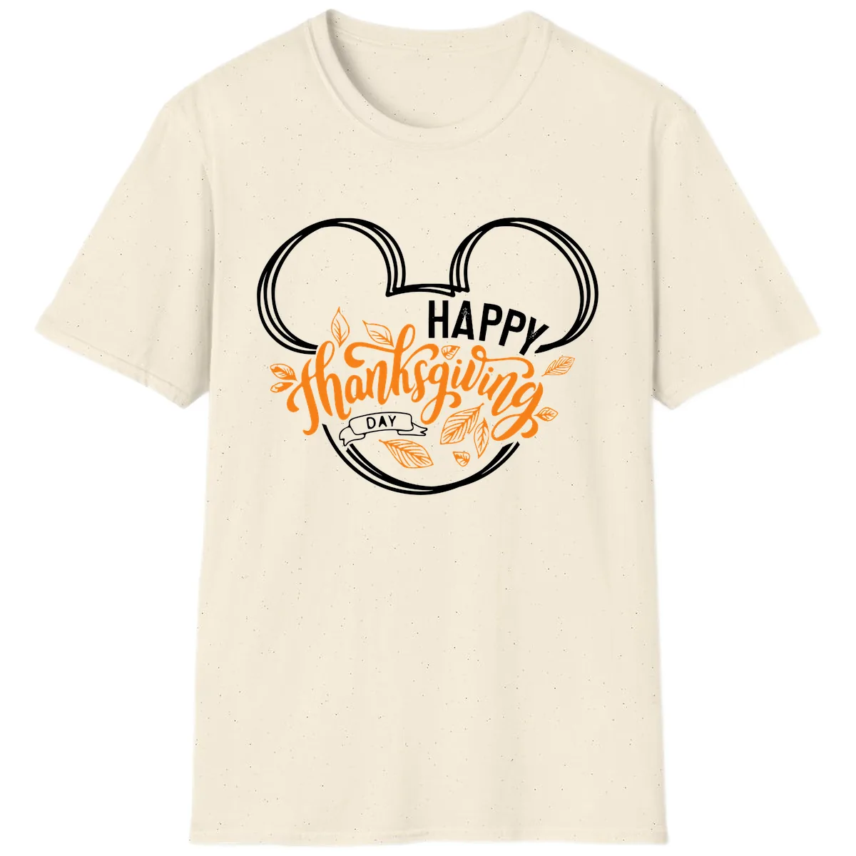 Mickey Ears Thanksgiving Day Celebration T-Shirt in Natural