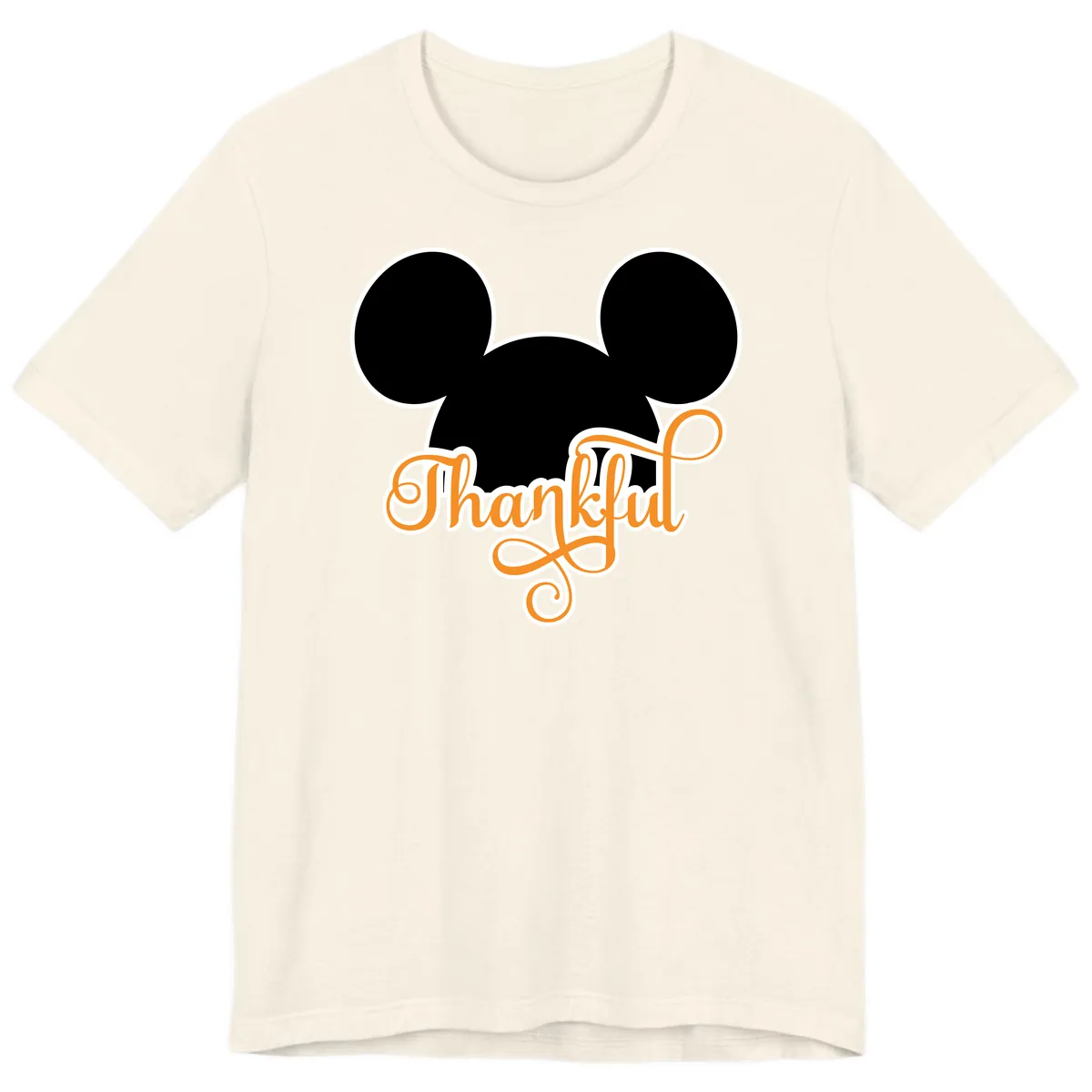 Mickey Ears Thanksgiving Design Premium T-Shirt in Natural