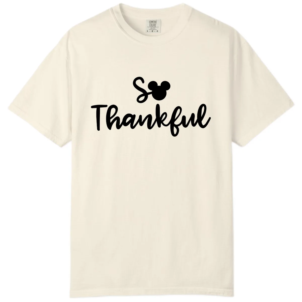 So Thankful Mickey Inspired Design Comfort Color in Ivory