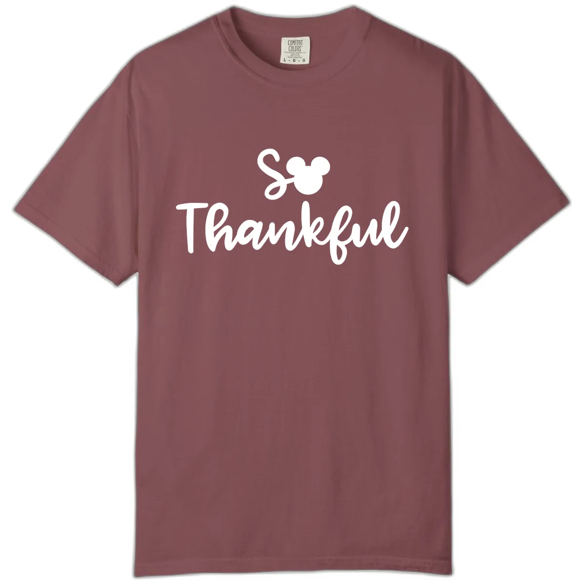 So Thankful Mickey Inspired Design Comfort Color in Brick