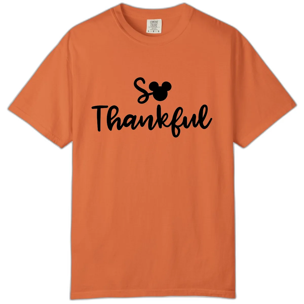 So Thankful Mickey Inspired Design Comfort Color in Burnt Orange