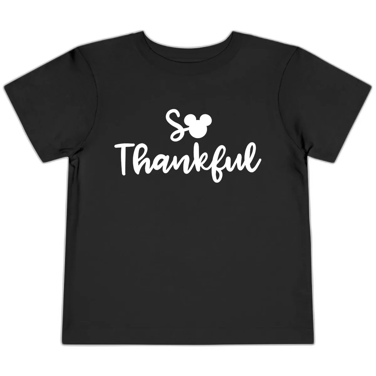 So Thankful Mickey Inspired Design Toddler T-Shirt in Black