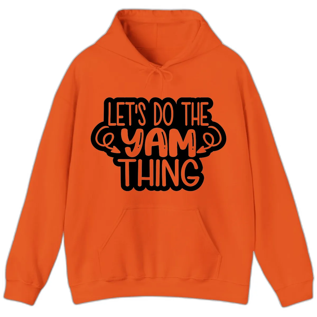 Let's Do The Yam Thing Hoodie in Orange