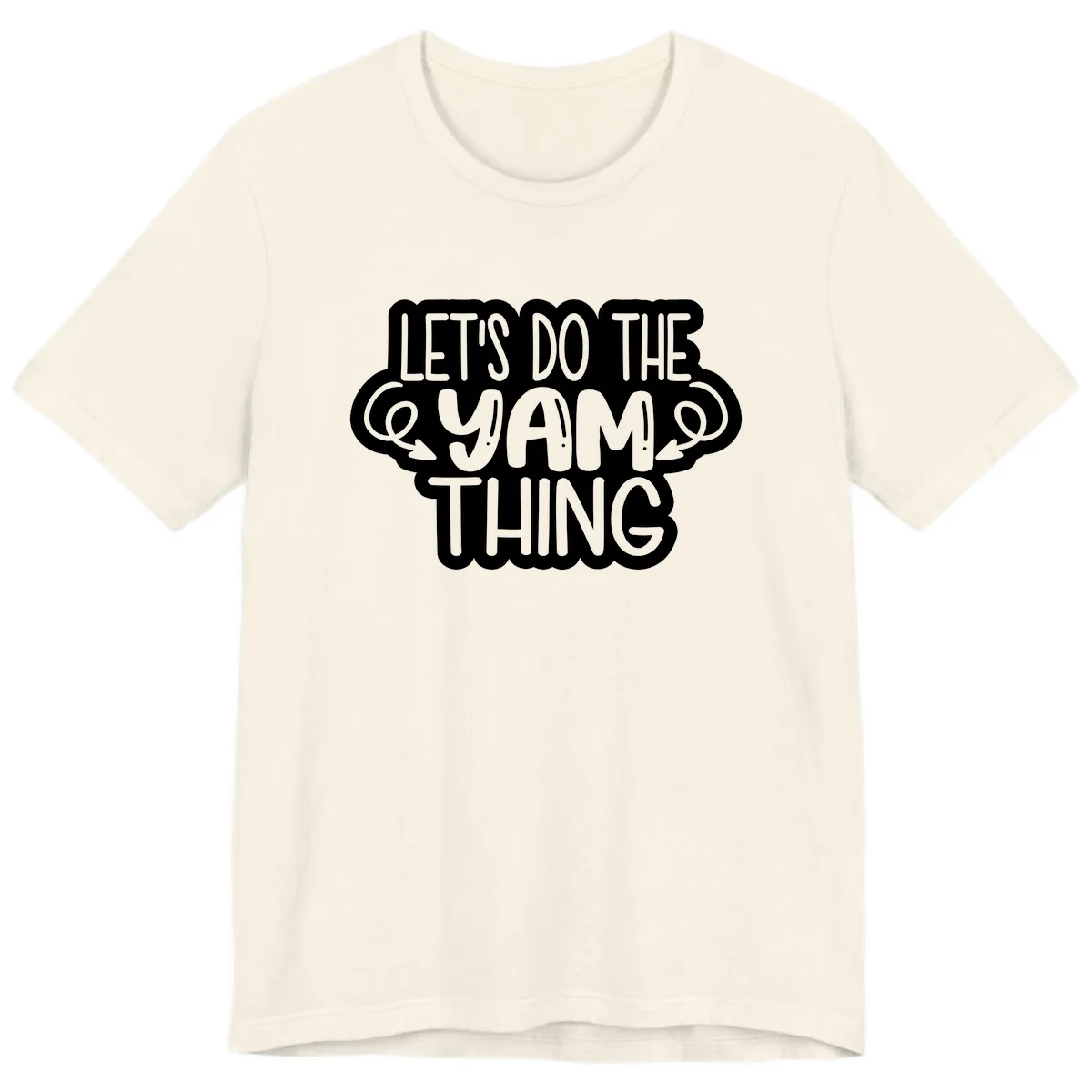 Let's Do The Yam Thing Premium T-Shirt in Natural