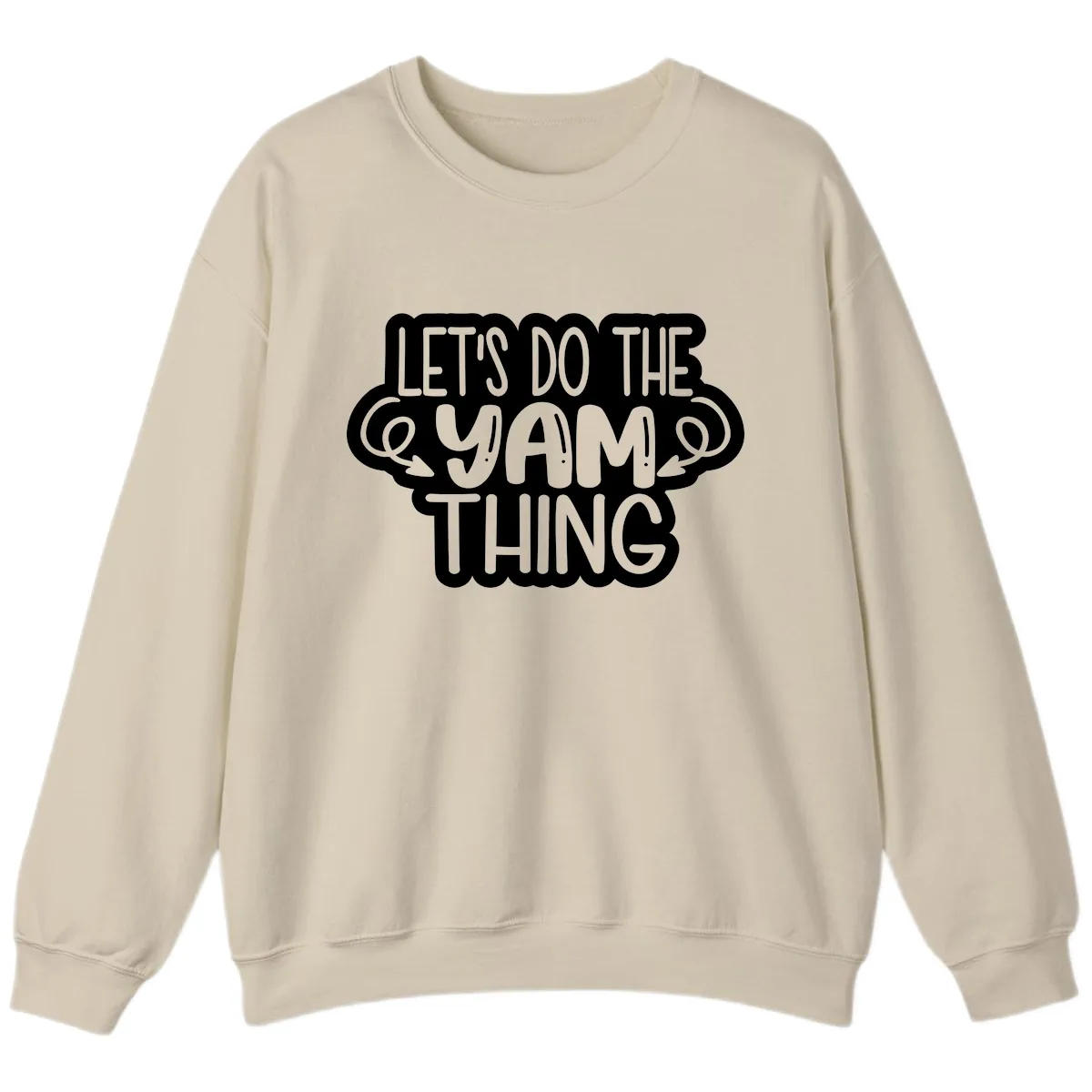 Let's Do The Yam Thing Sweatshirt in Sand