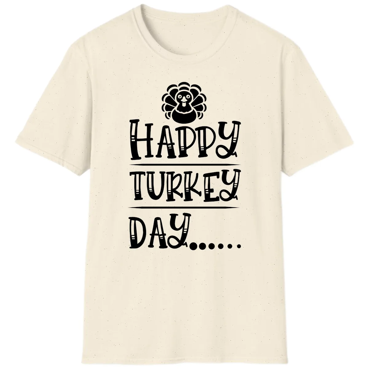 Happy Turkey Day T-Shirt in Natural