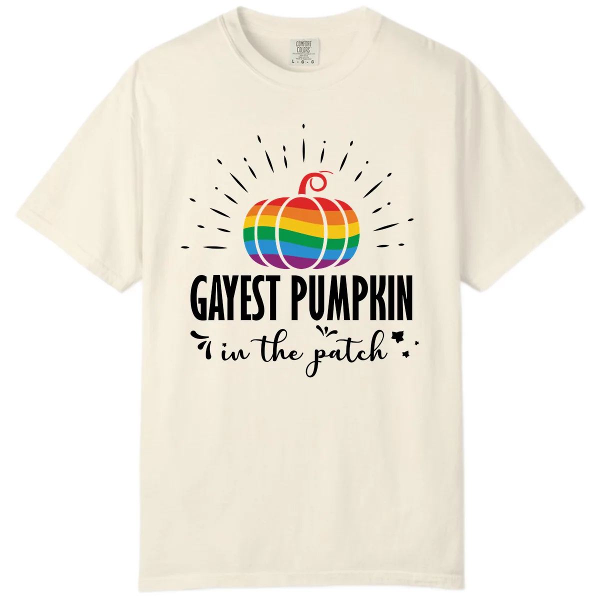 Gayest Pumpkin In The Patch Comfort Color in Ivory