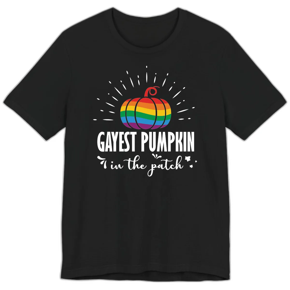 Gayest Pumpkin In The Patch Premium T-Shirt in Black