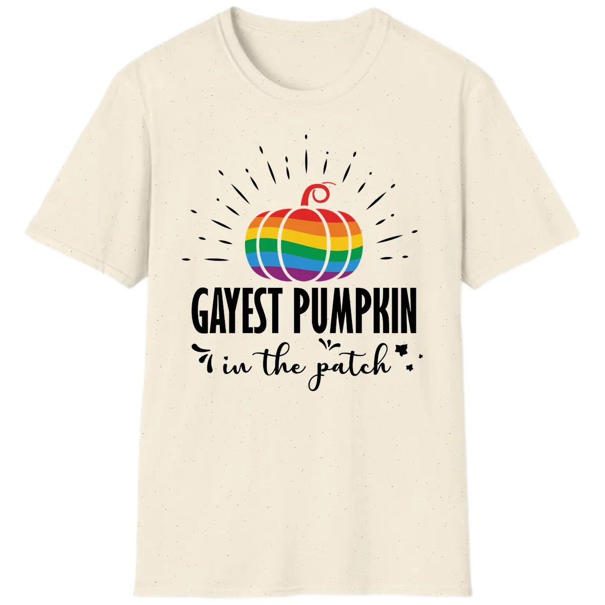 Gayest Pumpkin In The Patch T-Shirt in Natural