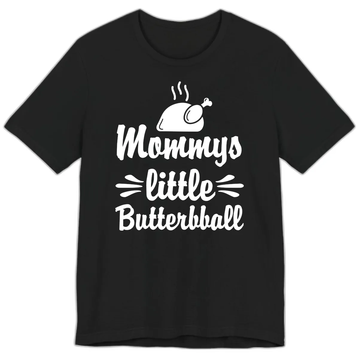 Mommys Little Butterball Thanksgiving Tee Premium T-Shirt in Black