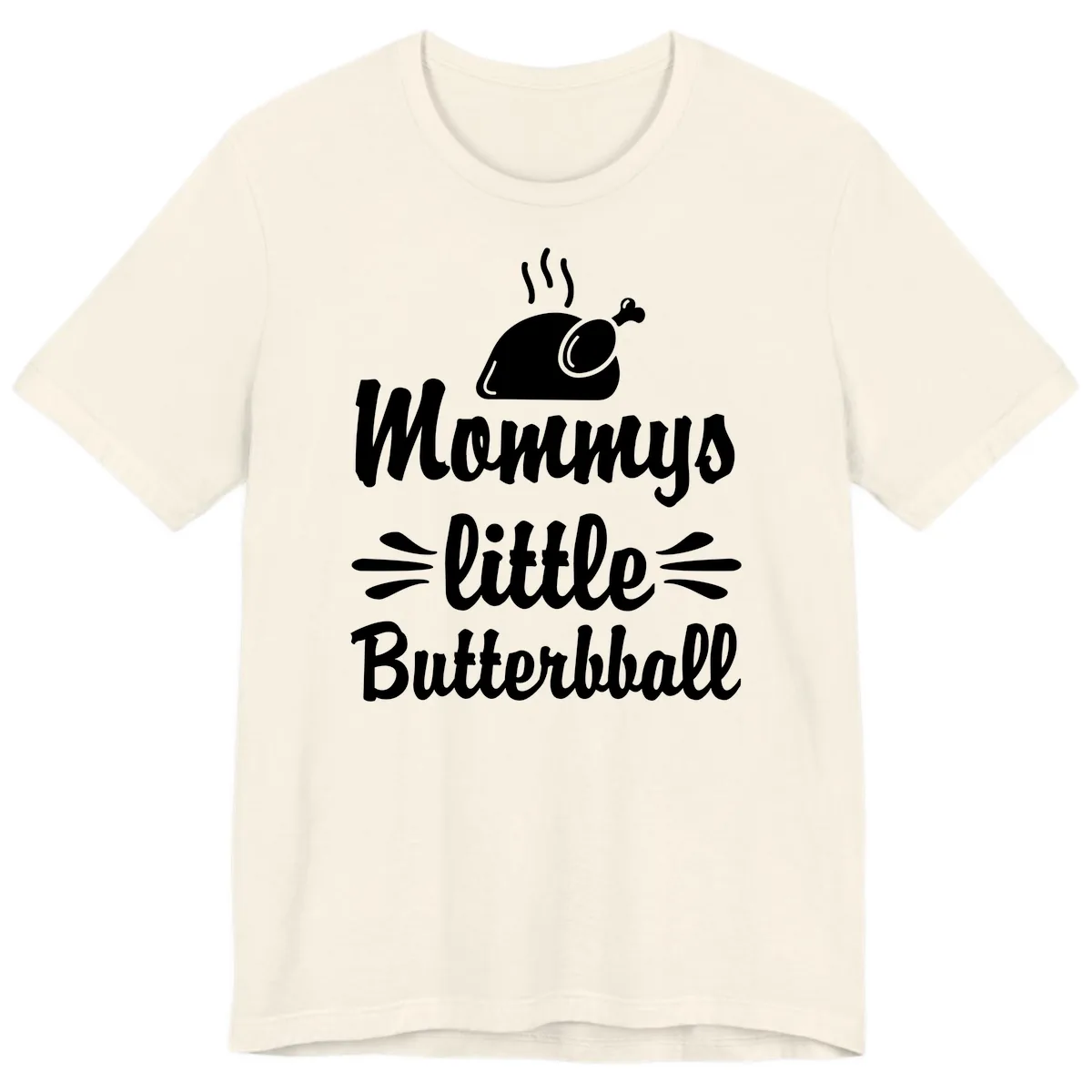 Mommys Little Butterball Thanksgiving Tee Premium T-Shirt in Natural