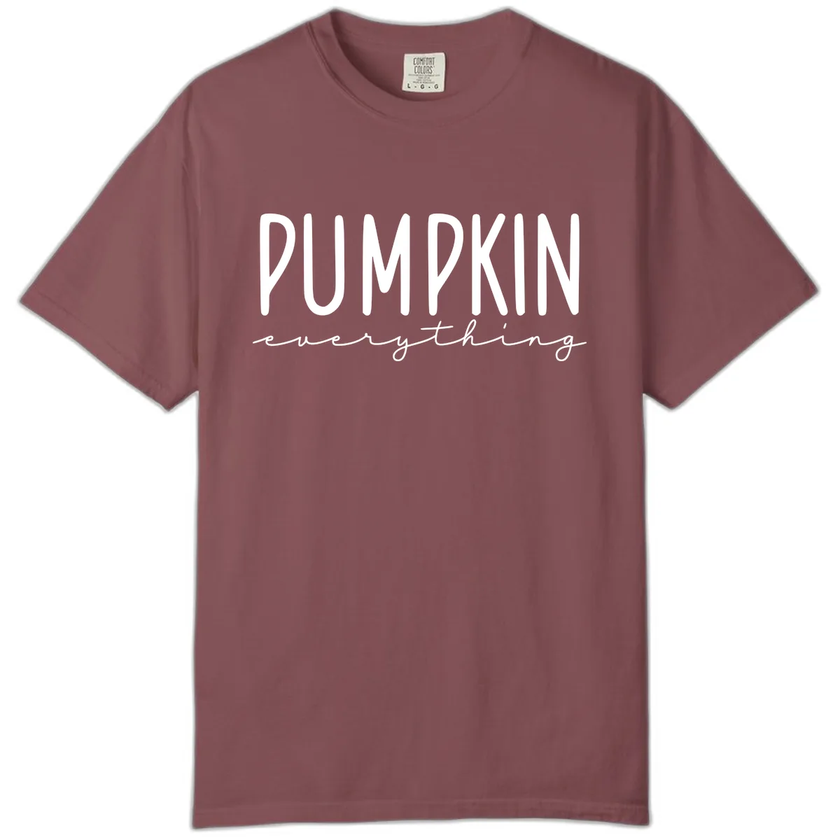 Pumpkin Everything Typography Design Comfort Color in Brick