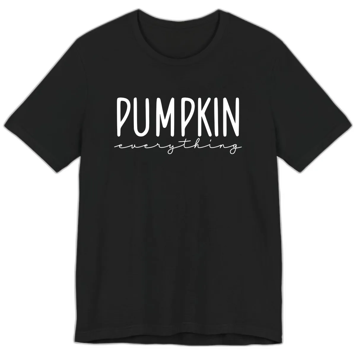 Pumpkin Everything Typography Design Premium T-Shirt in Black