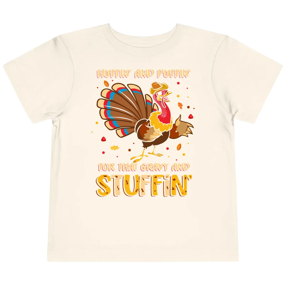 Huffin And Puffin For Gravy Stuffin Toddler T-Shirt in Natural