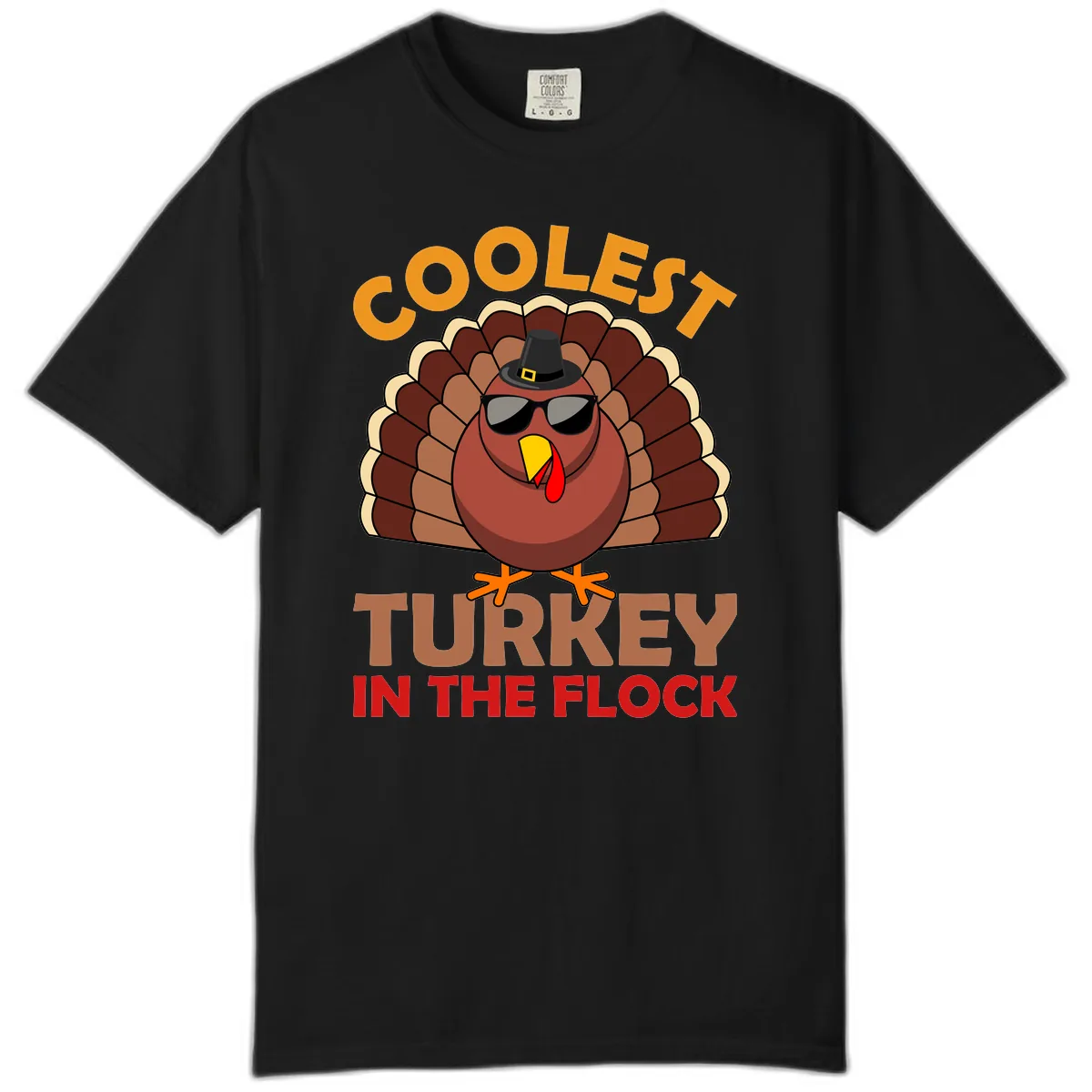 Coolest Turkey In The Flock Comfort Color in Black