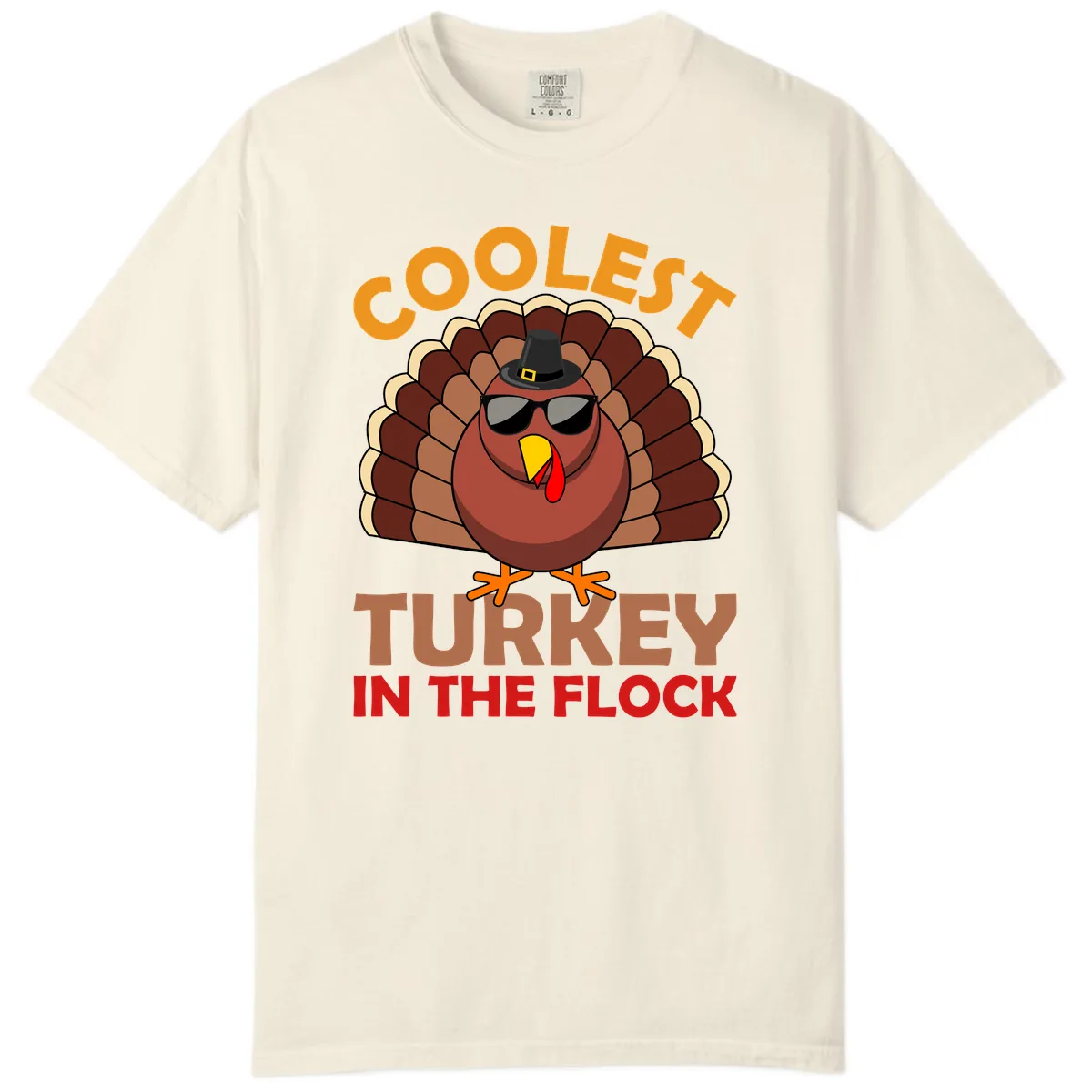 Coolest Turkey In The Flock Comfort Color in Ivory
