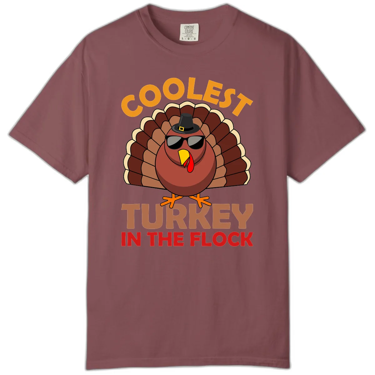 Coolest Turkey In The Flock Comfort Color in Brick