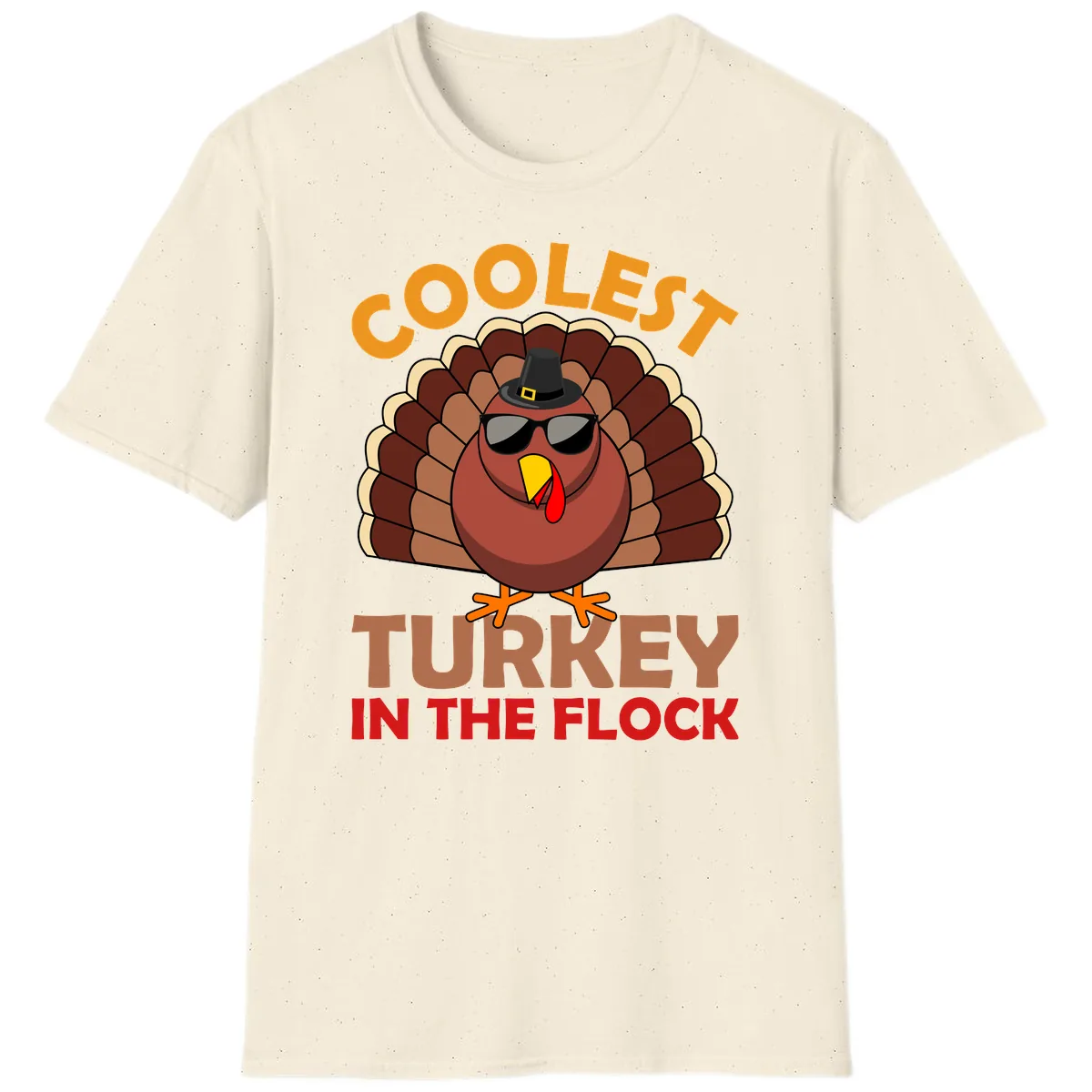 Coolest Turkey In The Flock T-Shirt in Natural