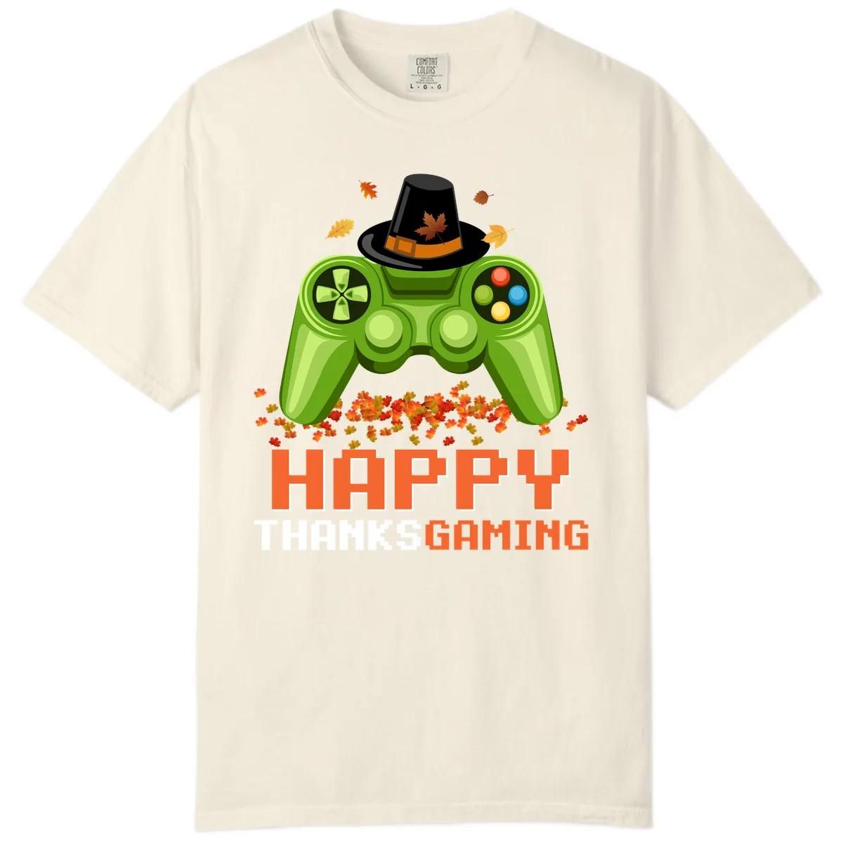 Happy Thanksgiving Gaming Design Comfort Color in Ivory