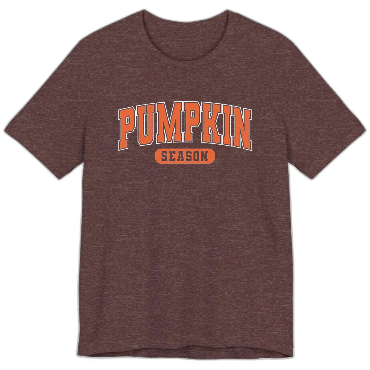 Pumpkin Season Fall Varsity Premium T-Shirt in Heather Maroon