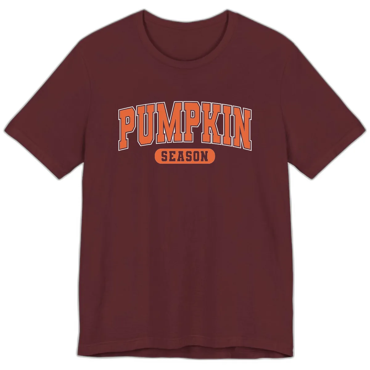 Pumpkin Season Fall Varsity Premium T-Shirt in Maroon