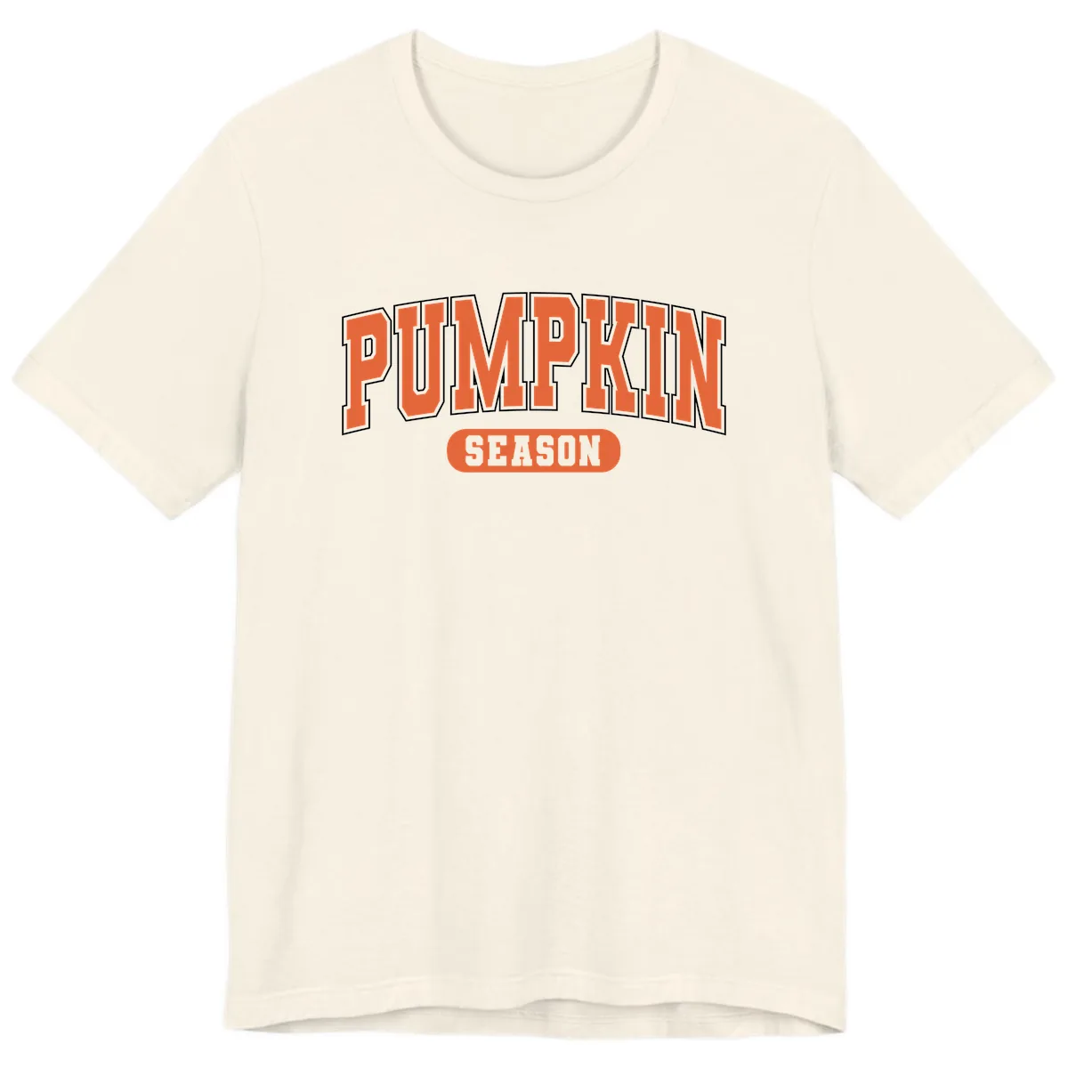 Pumpkin Season Fall Varsity Premium T-Shirt in Natural