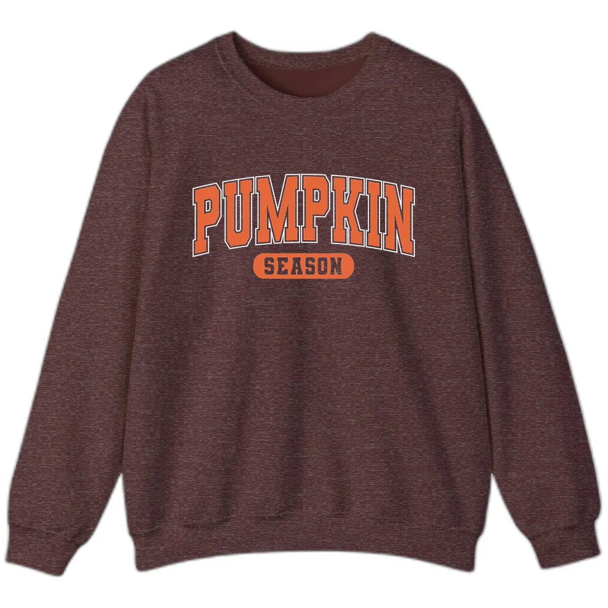 Pumpkin Season Fall Varsity Sweatshirt in Heather Sport Dark Maroon