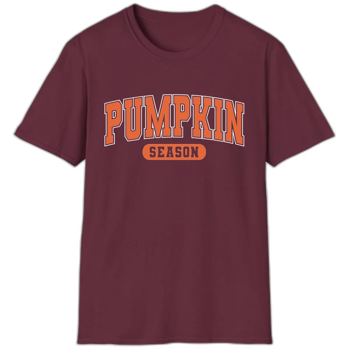 Pumpkin Season Fall Varsity T-Shirt in Maroon