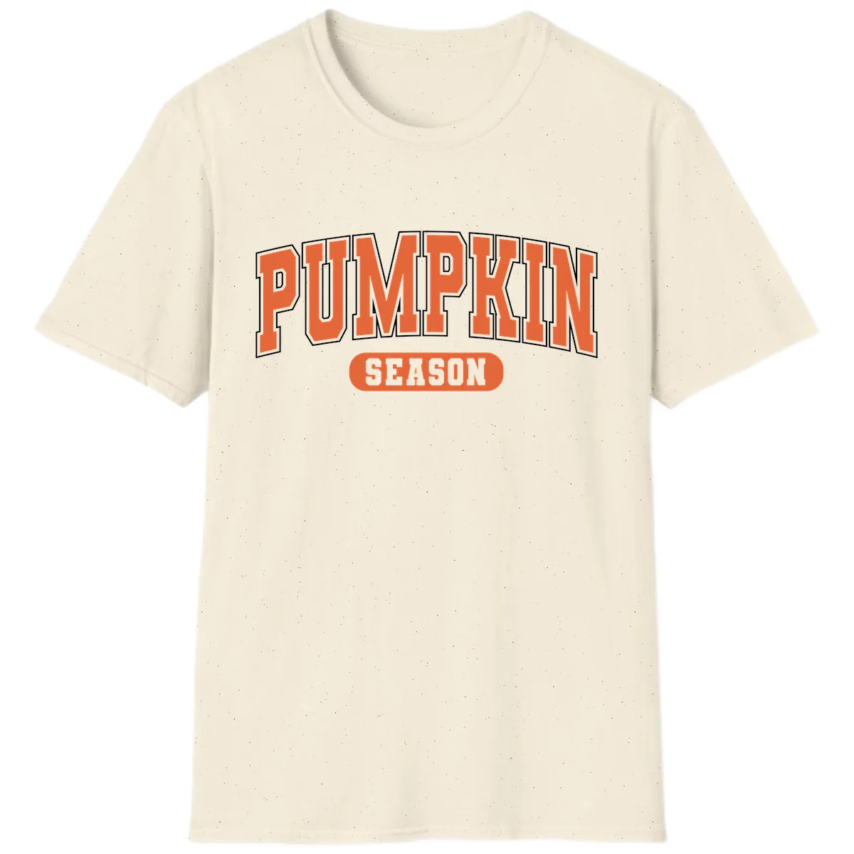Pumpkin Season Fall Varsity T-Shirt in Natural