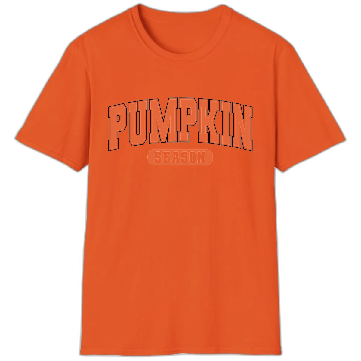 Pumpkin Season Fall Varsity T-Shirt in Orange