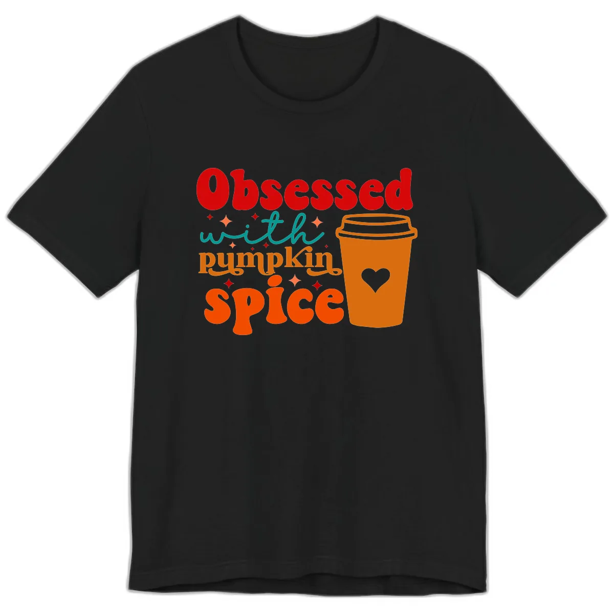 Obsessed With Pumpkin Spice Coffee Premium T-Shirt in Black