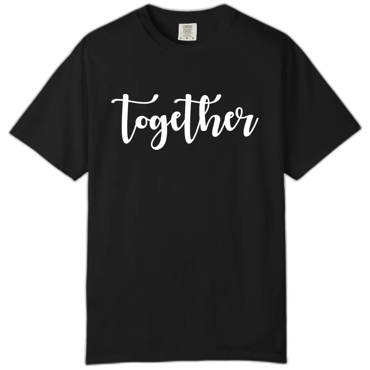Together Script Typography Comfort Color in Black