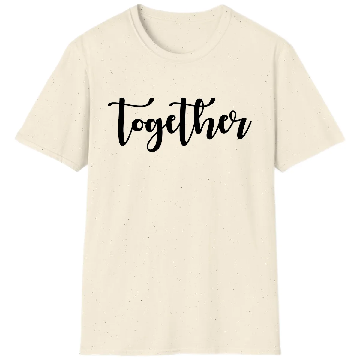 Together Script Typography T-Shirt in Natural