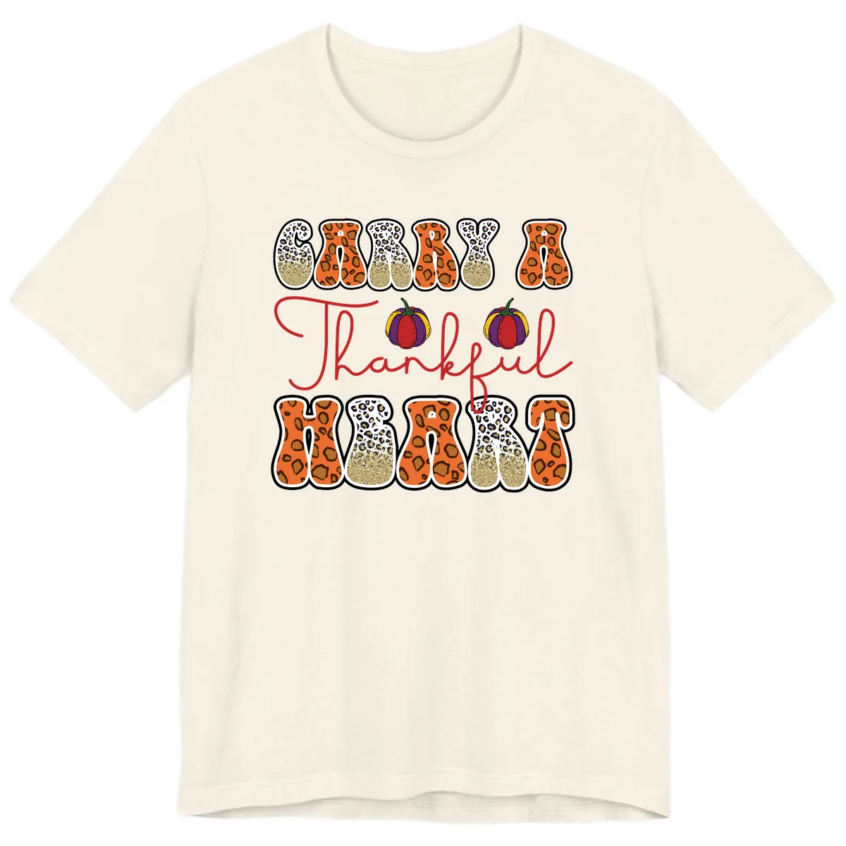 Carry A Thankful Heart Premium T-Shirt in Natural